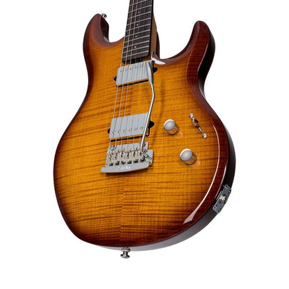 Sterling by Music Man SBMM Luke LK100, Hazel Burst Electric Guitar — view 3