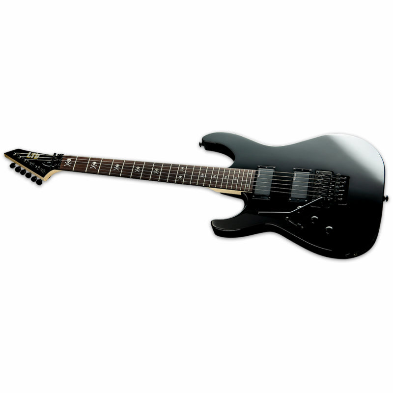 LTD KH-202LH Kirk Hammett Signature Left Hand Electric Guitar Black Finish — view 3