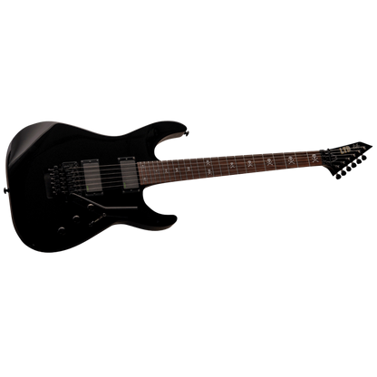 LTD KH-602 Kirk Hammett Signature Guitar with Floyd Rose Bridge and EMG Pickups, Black Finish — view 3