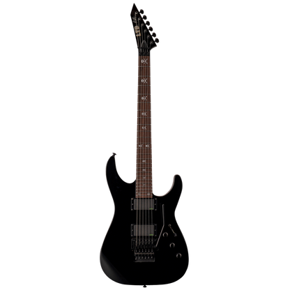 LTD KH-602 Kirk Hammett Signature Guitar with Floyd Rose Bridge and EMG Pickups, Black Finish