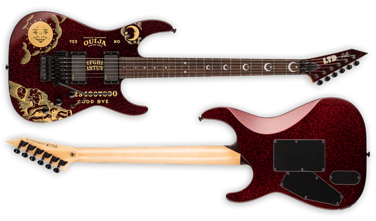 ESP LTD Kirk Hammett Ltd Ed Ouija Red Sparkle Signature Electric Guitar