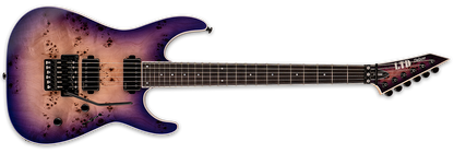 ESP LTD M-1000 Burled Poplar Top Electric Guitar Purple Natural Burst