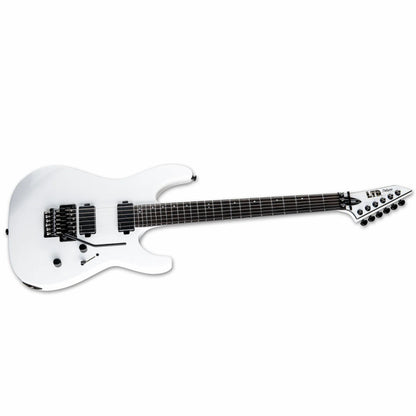 LTD M-1000 Snow White Electric Guitar with Fishman Fluence Humbuckers and Floyd Rose Bridge — view 3