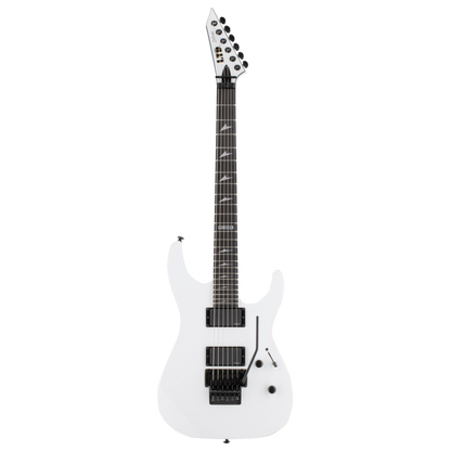 LTD M-1000 Snow White Electric Guitar with Fishman Fluence Humbuckers and Floyd Rose Bridge