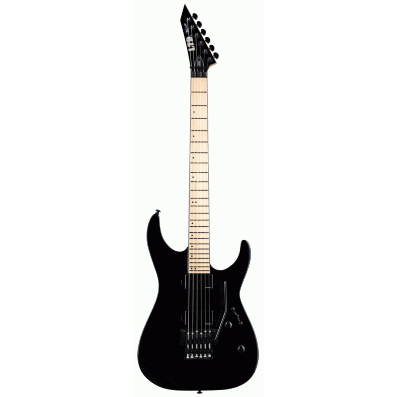 ESP LTD Deluxe M-1000 Maple Black Electric Guitar with Fishman Fluence Humbuckers