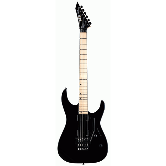ESP LTD Deluxe M-1000 Maple Black Electric Guitar with Fishman Fluence Humbuckers