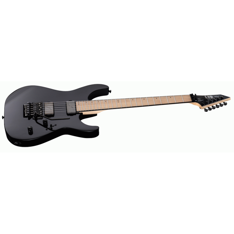 ESP LTD Deluxe M-1000 Maple Black Electric Guitar with Fishman Fluence Humbuckers — view 3