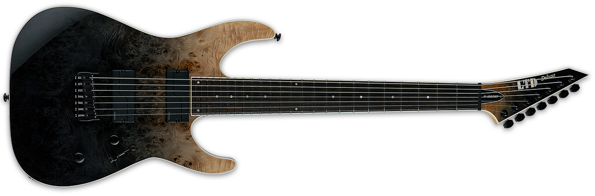 ESP LTD M-1007HT 7 String Electric Guitar Black Natural Fade