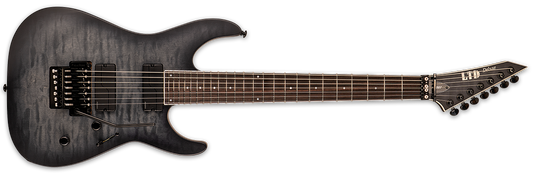 ESP LTD M-1007FR 7 String Electric Guitar See Thru Black Sunburst Satin