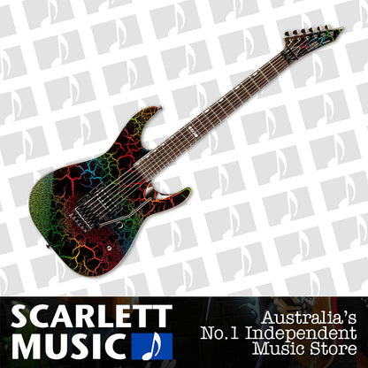 ESP LTD M-1 Custom 87' Series Electric Guitar Rainbow Crackle — view 2