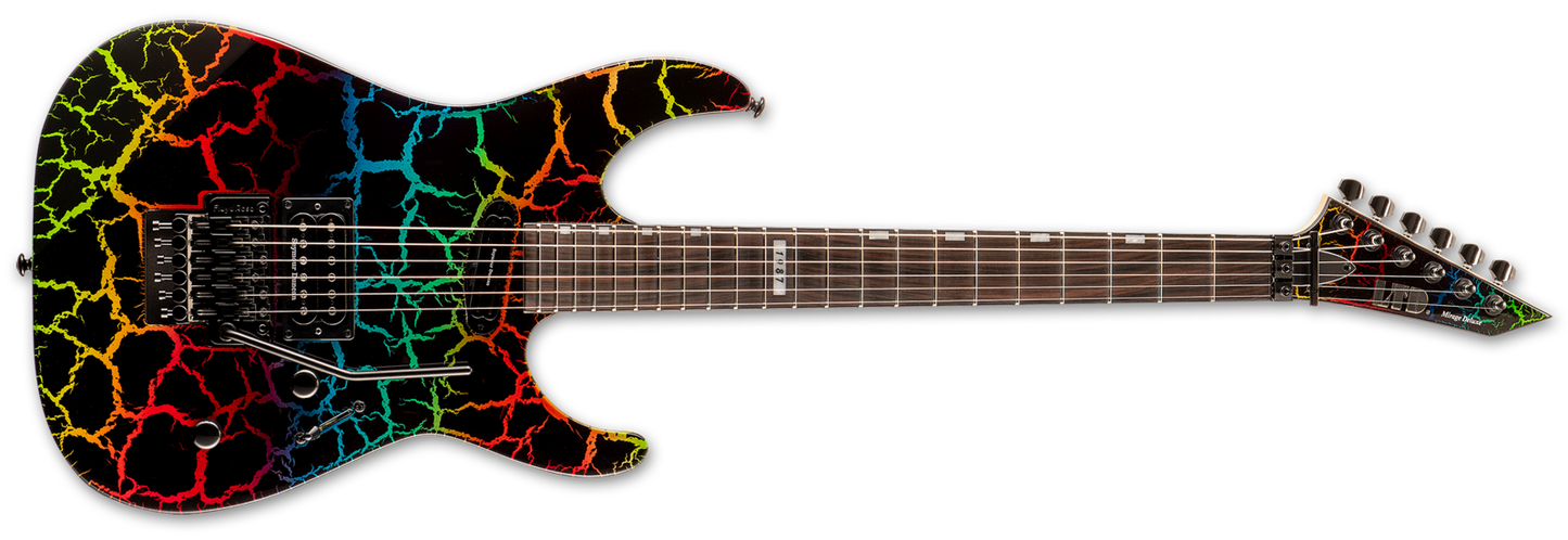 ESP LTD Mirage Customer 87' Series Electric Guitar Rainbow Crackle