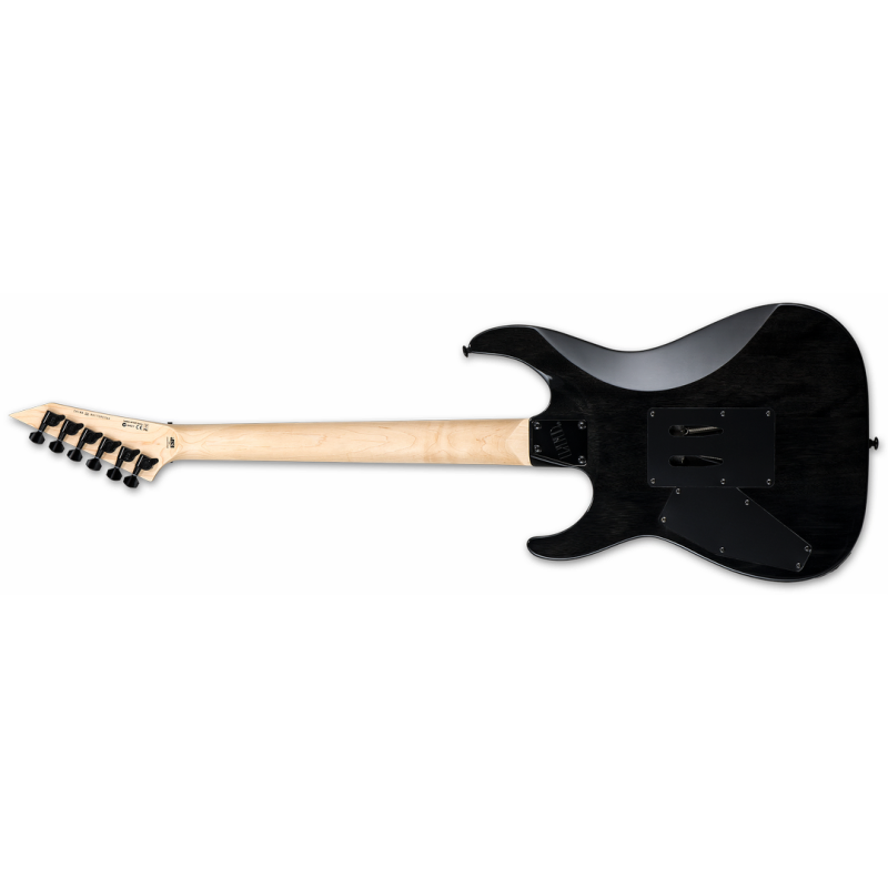 LTD M-200 FM Electric Guitar - Black Finish, Mahogany Body, Maple Neck, Roasted Jatoba Fingerboard, 24 Extra-Jumbo Frets, ESP Designed Pickups — view 2