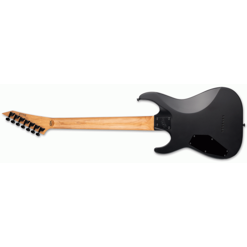 ESP LTD M-207DX Baritone Electric Guitar 27" scale roasted maple neck flamed maple top ESP LH-150 pickups — view 2