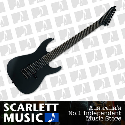 ESP LTD Black Metal Series M-7HT Baritone Electric Guitar Black Satin — view 2