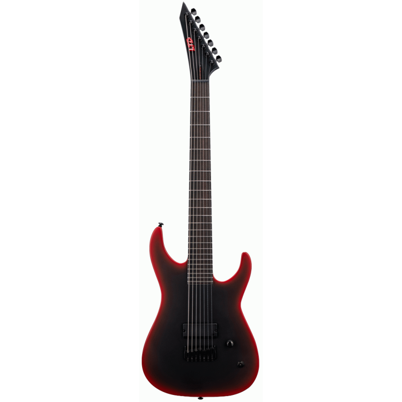 ESP LTD M7 Black Metal Red Satin Electric Guitar