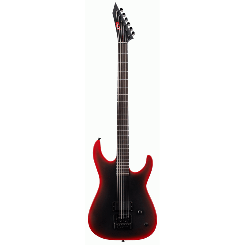 ESP LTD M BARI EVERTUNE 30" Black Metal Red Satin Guitar