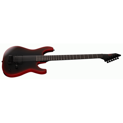 ESP LTD M BARI EVERTUNE 30" Black Metal Red Satin Guitar — view 2