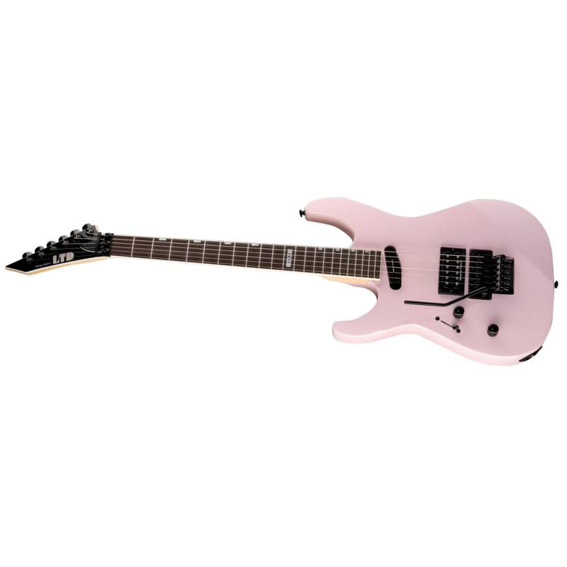 LTD Mirage Deluxe '87 Pearl Pink Left Handed Electric Guitar — view 3