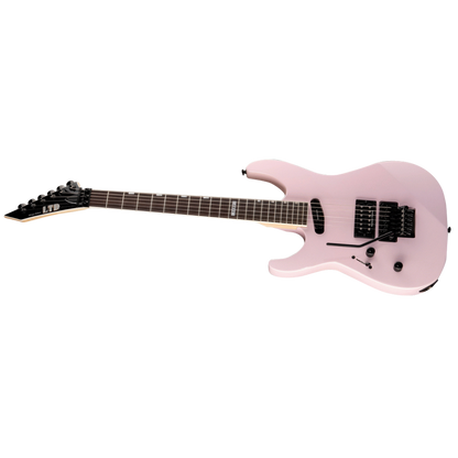 LTD Mirage Deluxe '87 Pearl Pink Left Handed Electric Guitar — view 3
