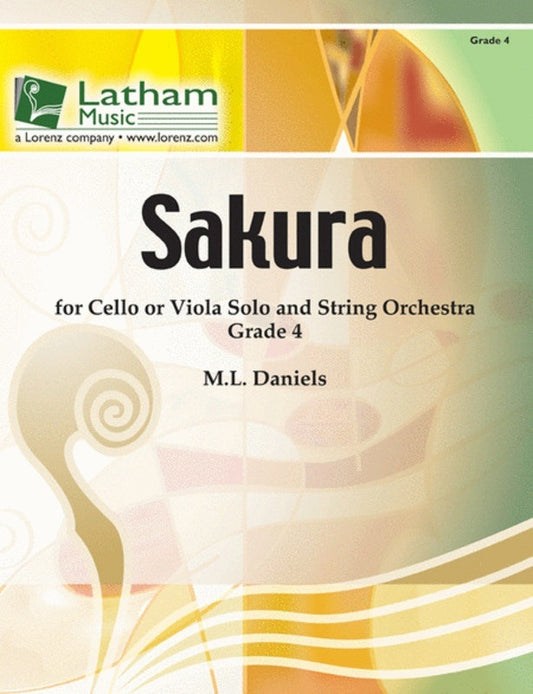 Sakura Solo Cello Or Viola And So4 Score/Parts Book