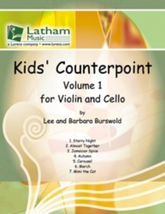 Kids Counterpoint For Violin And Cello Book 1 Book