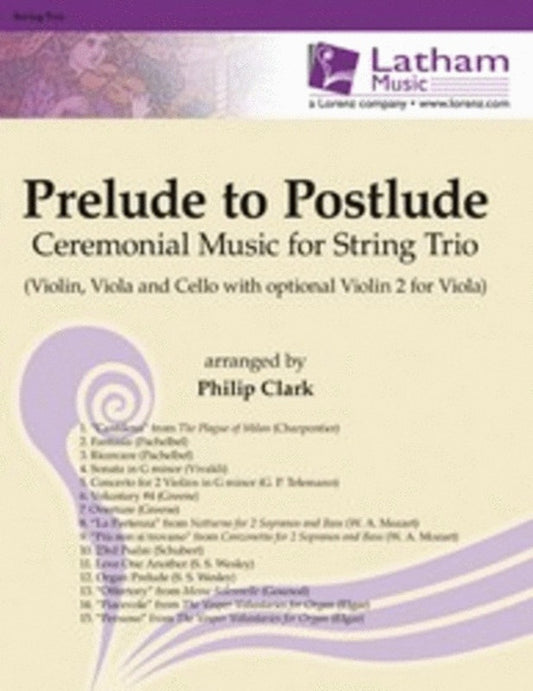 Prelude To Postlude String Trio Score/Parts Book