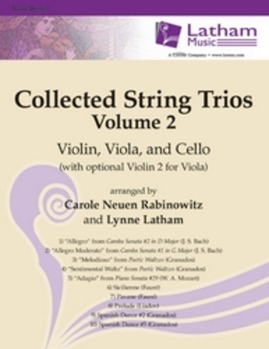 Collected String Trios Vol 2 Violin/Vla/Vlc (Music Score/Parts) Book