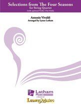 Four Seasons Selections String Quartet by Vivaldi, Arranged by Lynne Latham, Cello & Viola, 1 Page, Latham Music
