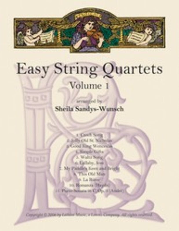 Easy String Quartets Vol 1 Arr Sandys-Wunsch (Music Score/Parts) Book