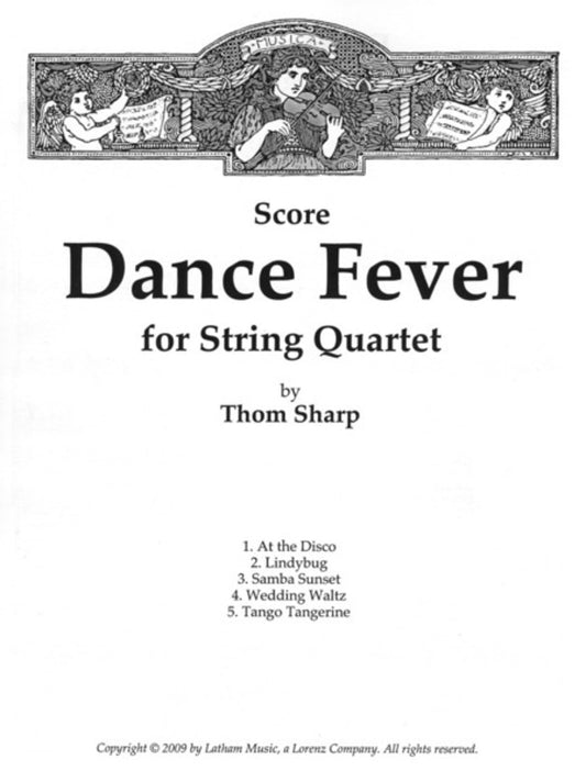 Dance Fever String Quartet Score Book