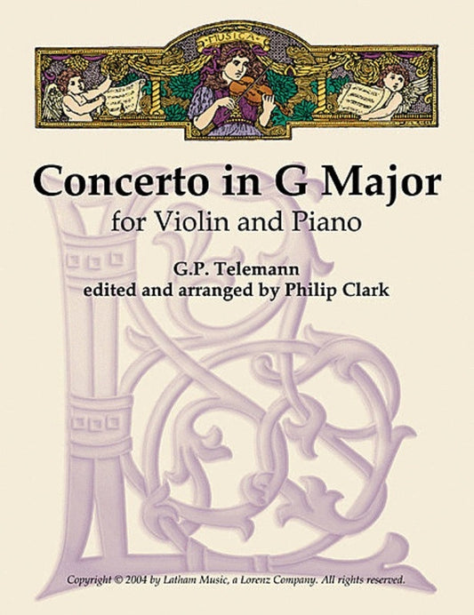 Concerto G Arr Clark Violin/Piano Book