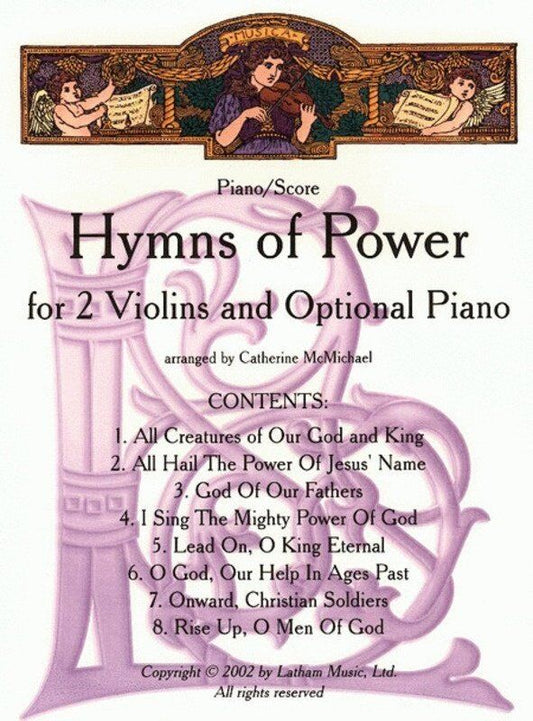 Hymns of Power for 2 Violins and Piano Arranged by McMichael