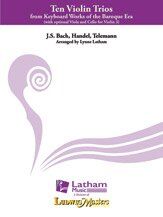 10 Violin Trios Arranged by Lynne Latham with Optional Viola and Cello Parts