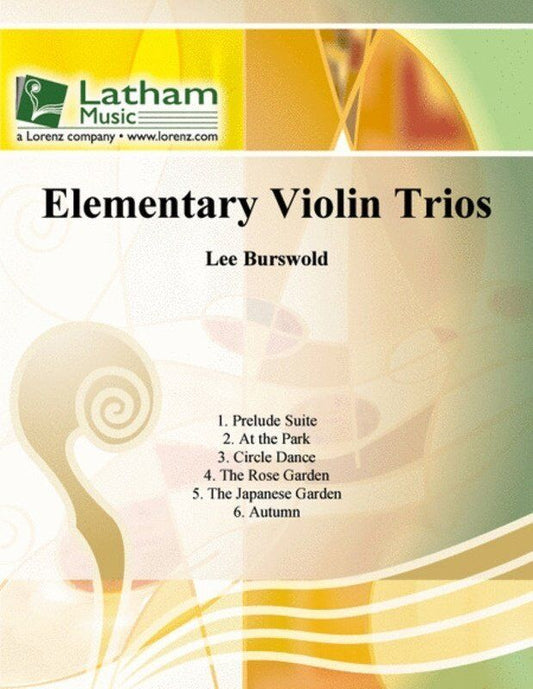Burswold Elementary Violin Trios - Six Easy Level Original Trios for Violins