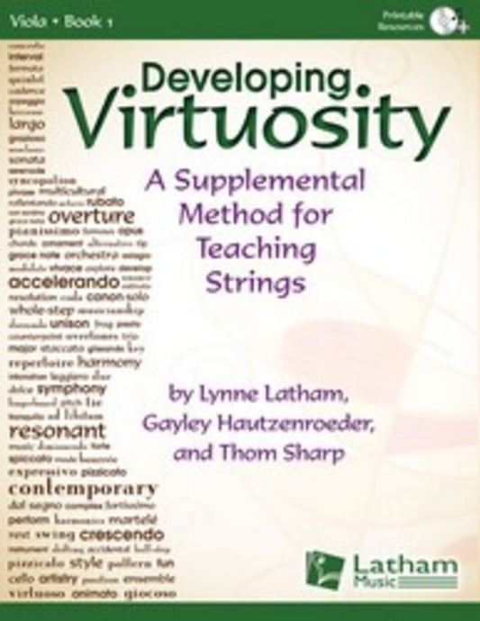 Developing Virtuosity Book 1 Viola Book/CD Book