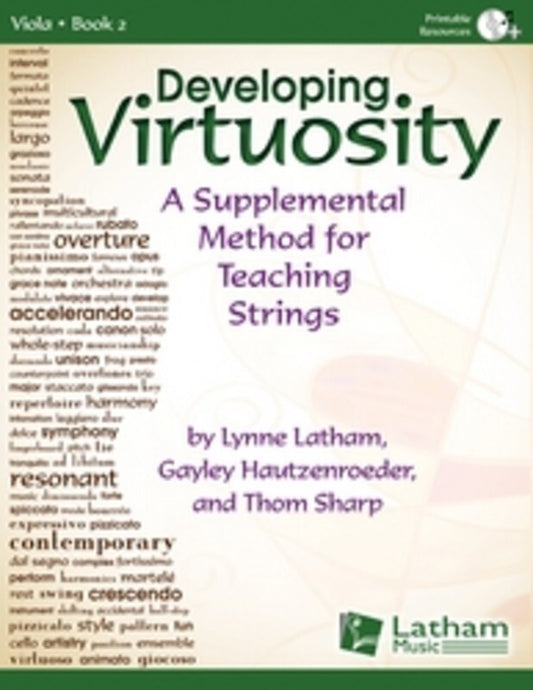Developing Virtuosity Book 2 Viola Book/CD Book