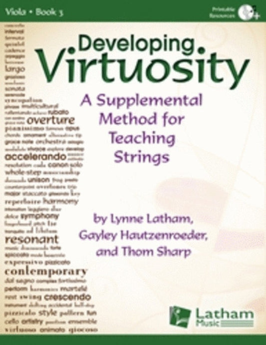 Developing Virtuosity Book 3 Viola Book/CD Book
