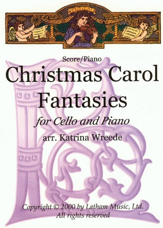 Christmas Carol Fantasies Cello/Piano Arr Wreede (Softcover Book)