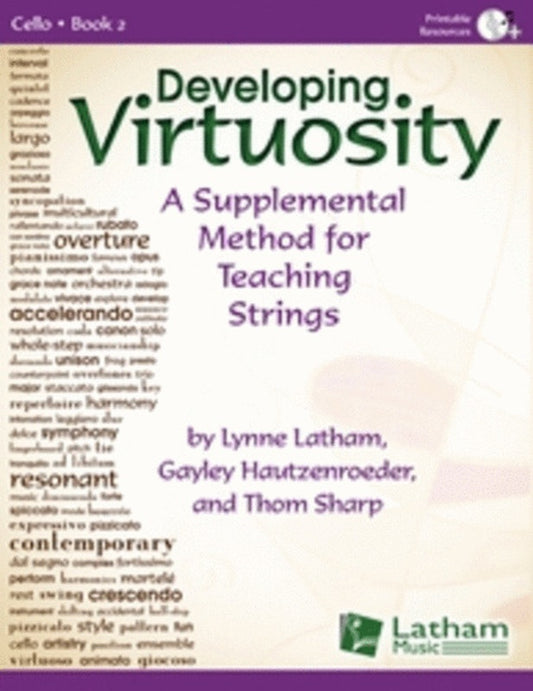 Developing Virtuosity Book 2 Cello Book/CD Book