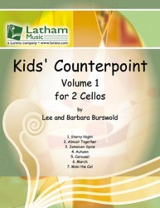 Kids Counterpoint Vol 1 For 2 Cellos (Softcover Book)
