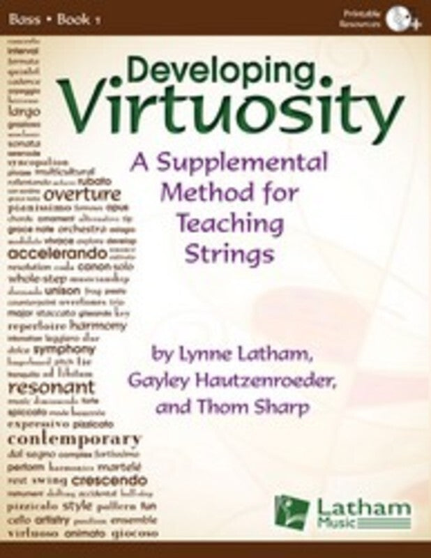 Developing Virtuosity Book 1 Bass Book/CD Book