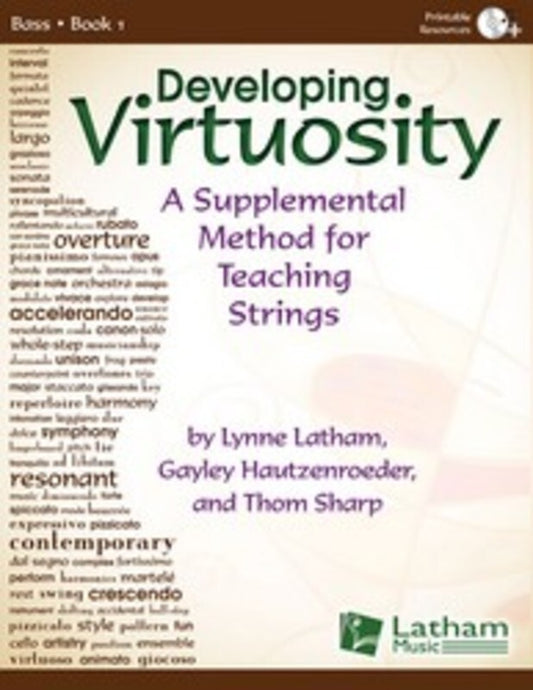 Developing Virtuosity Book 1 Bass Book/CD Book