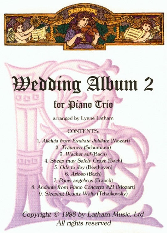 Wedding Album 2 Arr Latham Violin Vc Piano Score/Parts Book