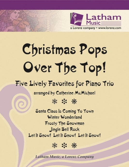 Christmas Pops Over The Top Violin Vc Piano Score/Parts Book
