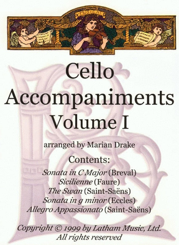 Cello Accompaniments Arr Drake Vol 1 Book