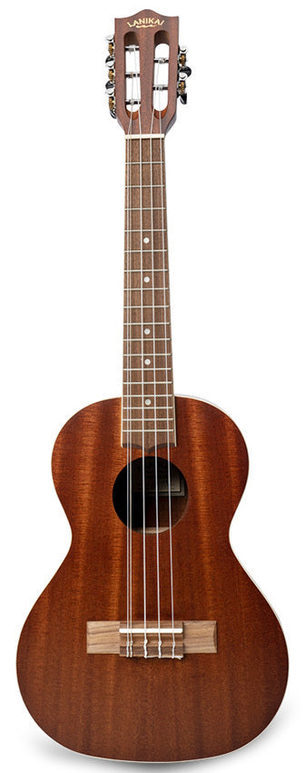 Lanikai Mahogany Series 5-String Tenor Ukulele with Gig Bag, Natural Satin Finish
