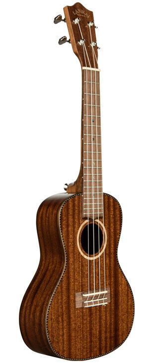Lanikai All Solid Mahogany Concert Ukulele with Natural Satin Finish and Foam Case — view 3