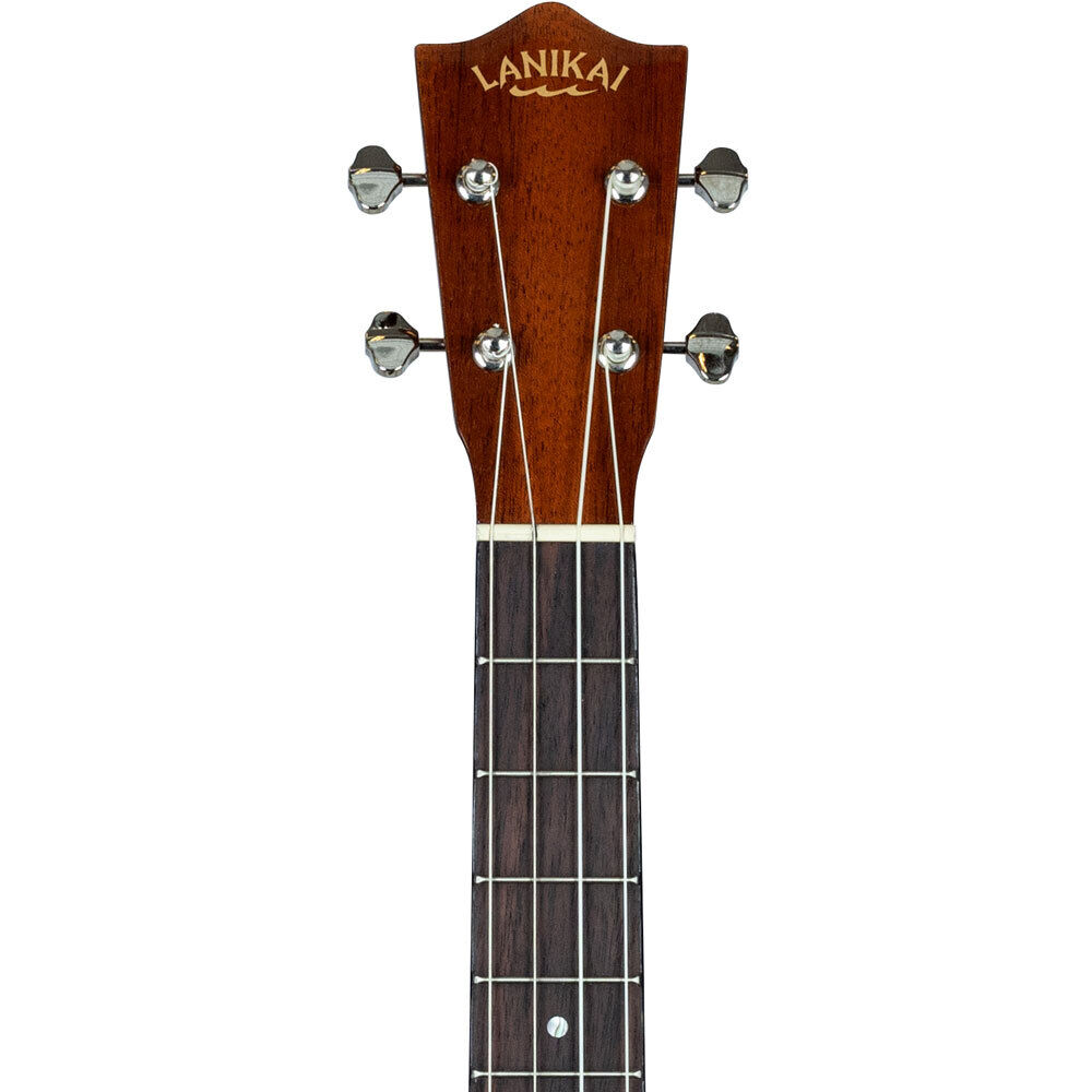 Lanikai Mahogany Series All Solid Baritone Electric Ukulele with Fishman Kula Preamp and Case — view 6