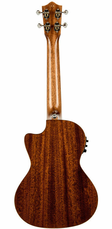 Lanikai Mahogany Series All Solid Tenor AC/EL Ukulele with Fishman Preamp and Foam Case — view 2