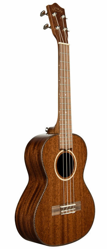 Lanikai All Solid Mahogany Tenor Ukulele with Natural Satin Finish and Foam Case — view 3